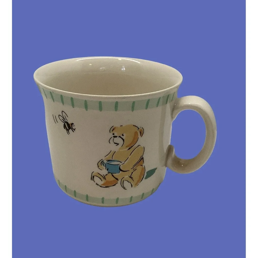 Baby Ceramic Dish Set IKEA Childs Plate Bowl & Cup Set Teddy Bear Theme Dishes